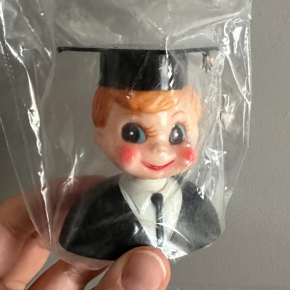 Vintage Wilton Graduation Boy Cake Topper || New Old Stock